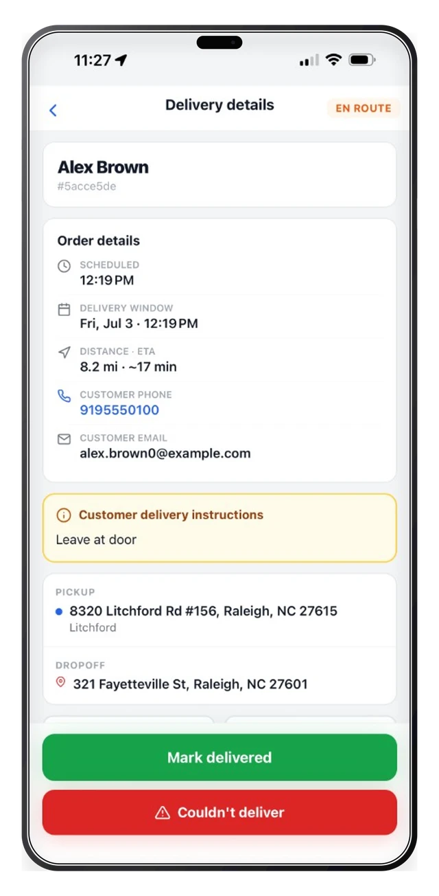 Update status in one tap